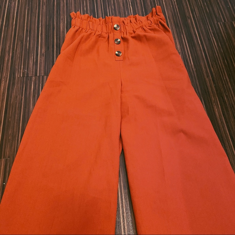 High Waist Red Pant